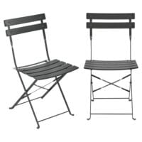 Bistro Set Caprile 3-tlg. Dunkelgrau