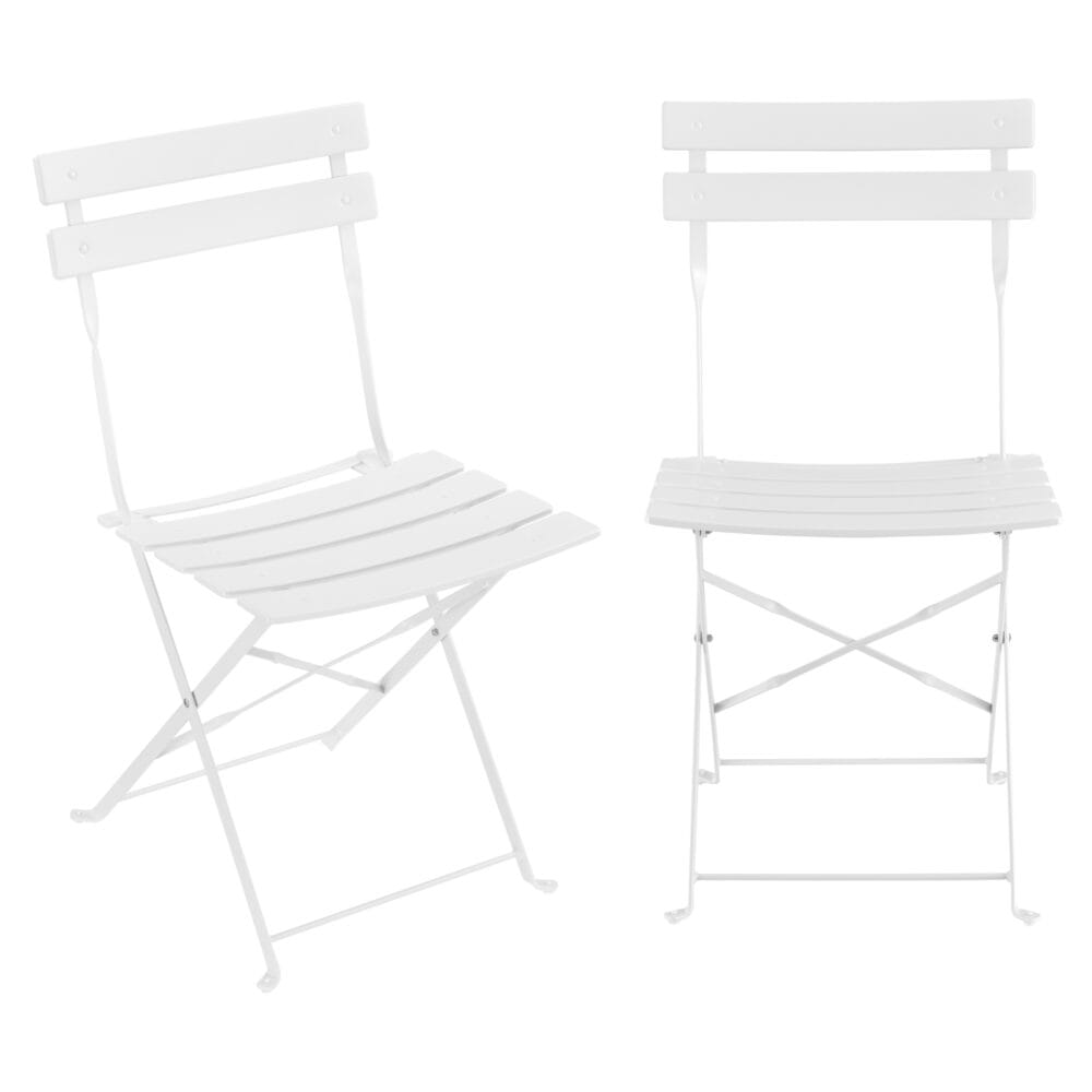 Bistro Set Caprile 3-tlg. Weiss