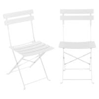 Bistro Set Caprile 3-tlg. Weiss