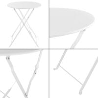 Bistro Set Caprile 3-tlg. Weiss