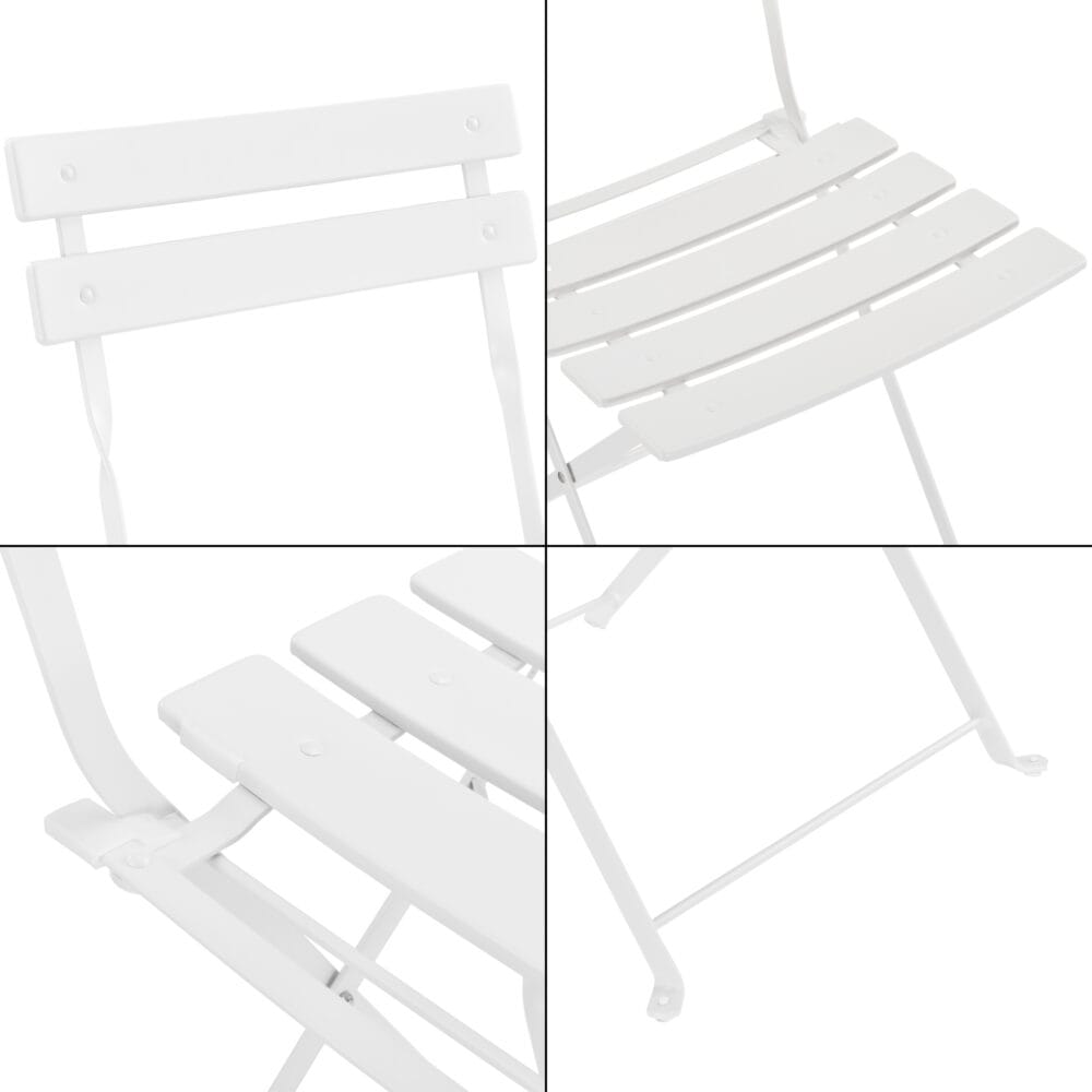 Bistro Set Caprile 3-tlg. Weiss