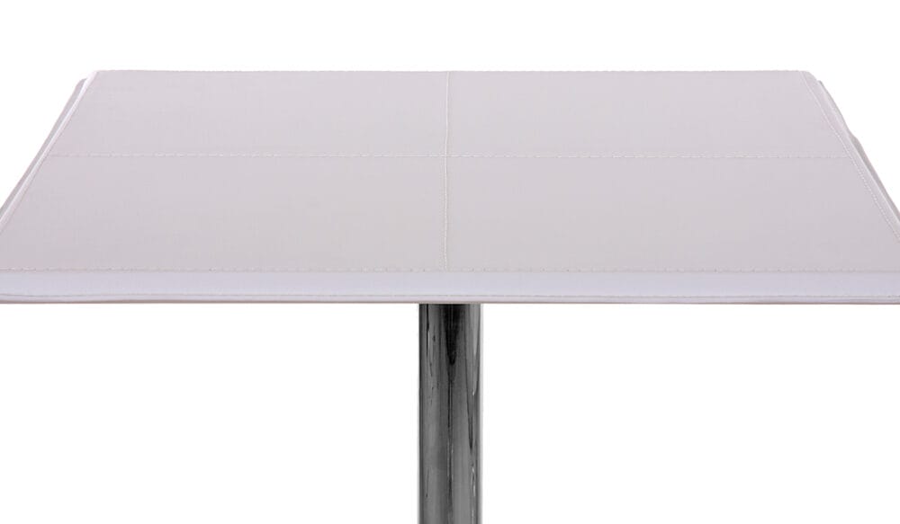 Bistrotisch Chicago mit Fussablage quadratisch 110x63x63cm ~ weiss