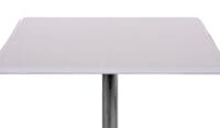 Bistrotisch Chicago mit Fussablage quadratisch 110x63x63cm ~ weiss