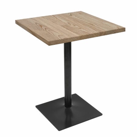 Bistrotisch HWC-H10 Bartisch Industrial FSC 76x60x60cm hellbraun