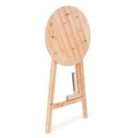 Bistrotisch Ø78cm Stehtisch aus Massivholz - klappbar