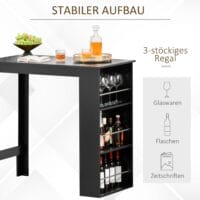 Bistrotisch Stehtisch Küchentisch Tresen 112 x 57 x106 cm