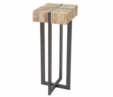 Blumentisch HWC Beistelltisch ~ Tanne Holz 100x32x32cm