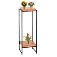 Blumentisch JAM-K71 Beistelltisch FSC Metall naturfarben 101cm