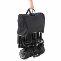 Bollerwagen Geländereifen klappbar ~ Hecktasche/Abdeckung + Kühltasche