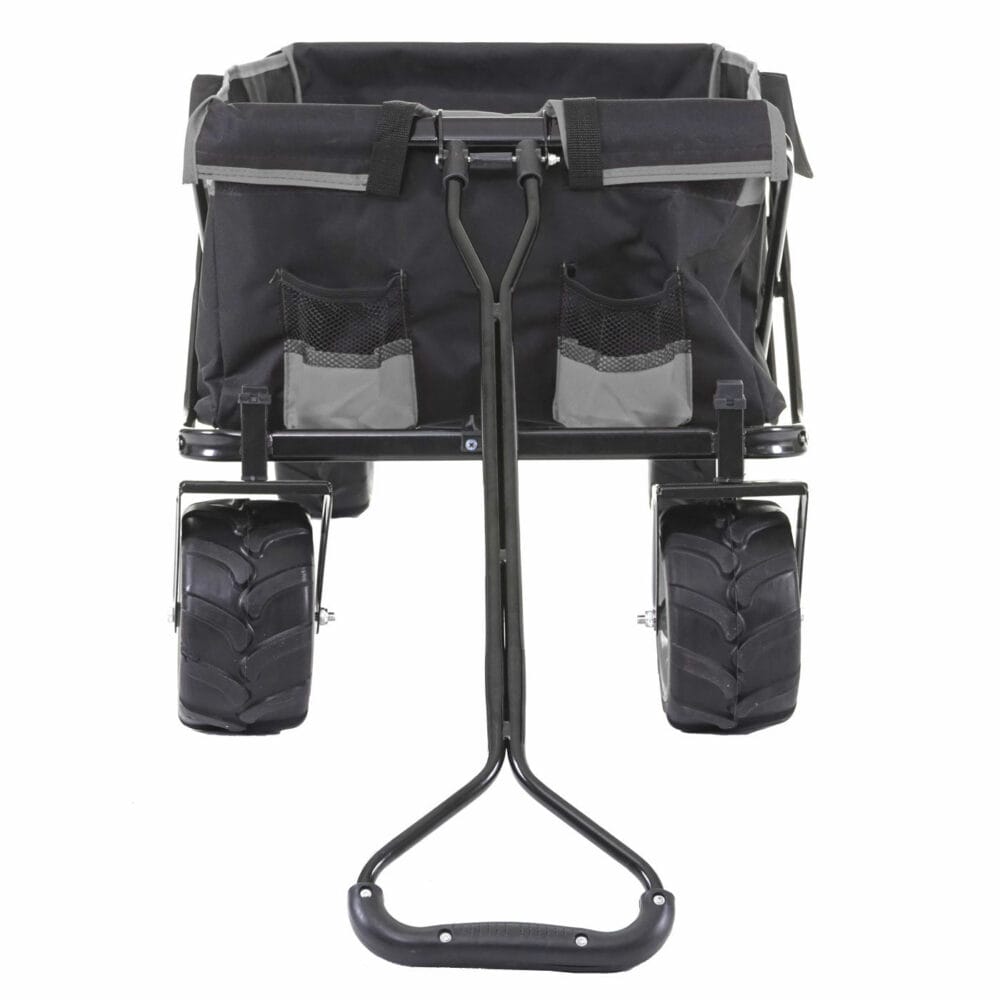 Bollerwagen Geländereifen klappbar ~ Hecktasche/Abdeckung + Kühltasche