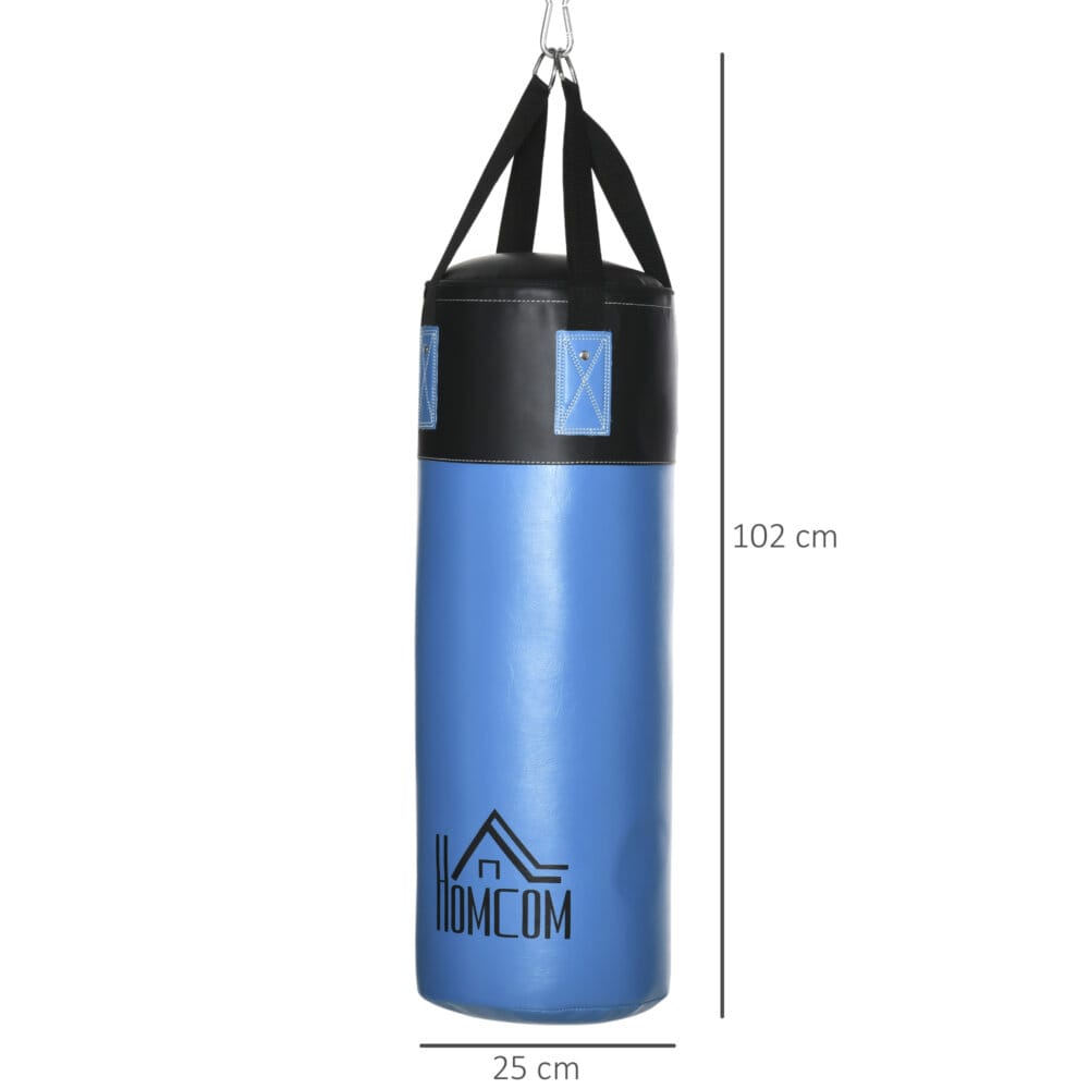 Boxsack-Set mit Boxhandschuhen Gefüllt 100 KG Ø25 x 72cm