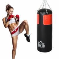 Boxsack-Set mit Boxhandschuhen Gefüllt 16 KG Ø30 x 80 cm