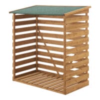 Brennholzunterstand 123x116x64cm Natur Tannenholz