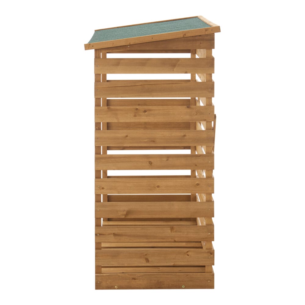 Brennholzunterstand 123x116x64cm Natur Tannenholz