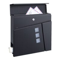 Briefkasten Alfstedt  37x37x10.5 cm Stahl Anthrazit