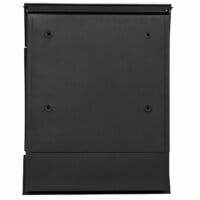 Briefkasten mit Zeitungsfach pulverbeschichtet schwarz