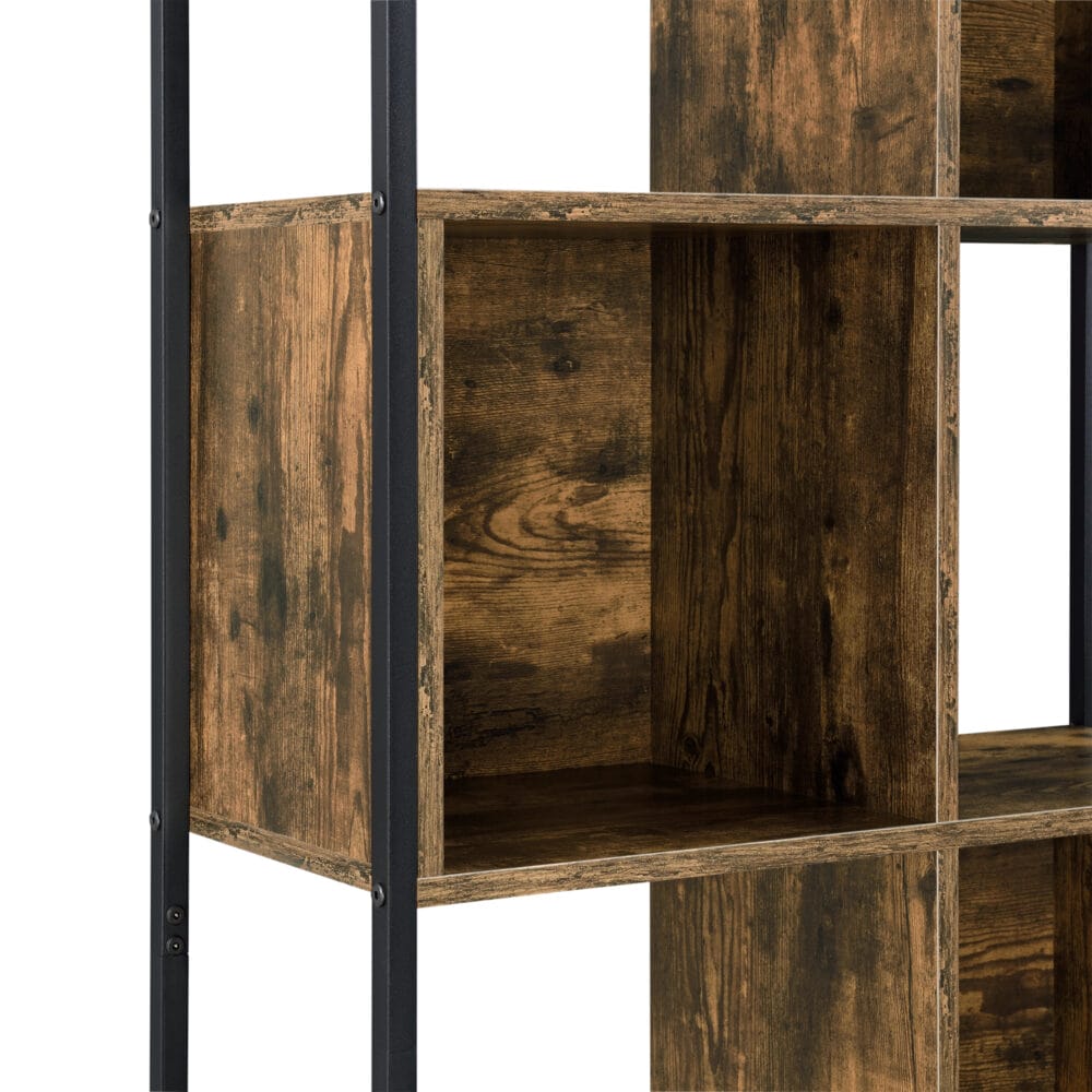 Bücherregal Flakstad 153x73x30cm Dunkler Holzton