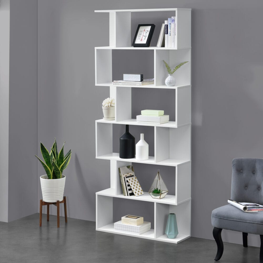 Bücherregal Borrby 192x80x24 cm Weiss