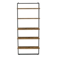 Bücherregal Emmaboda 195x80x30cm mit 5 Ablageflächen Holz
