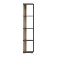 Bücherregal Aalestrup mit 4 Ebenen 153x34x26cm Eiche Anthrazit