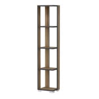 Bücherregal Aalestrup mit 4 Ebenen 153x34x26cm Eiche Anthrazit