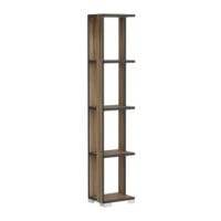 Bücherregal Aalestrup mit 4 Ebenen 153x34x26cm Eiche Anthrazit