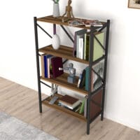 Bücherregal Vanylven 121x66x34cm Walnuss