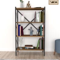 Bücherregal Vanylven 121x66x34cm Walnuss