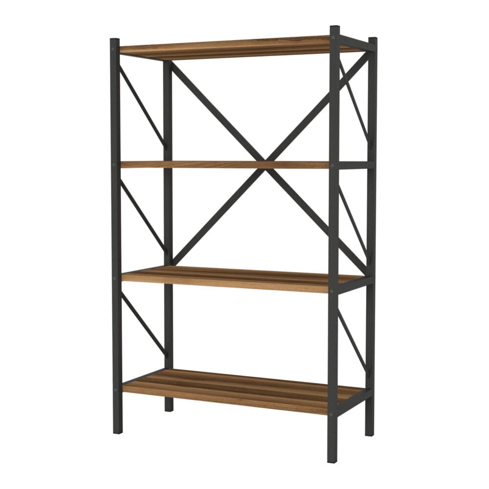 Bücherregal Vanylven 121x66x34cm Walnuss
