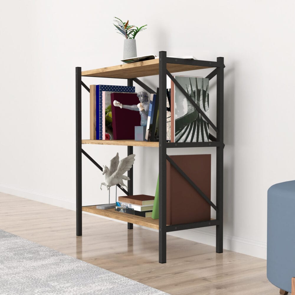 Bücherregal Vanylven 85x66x34cm Eiche