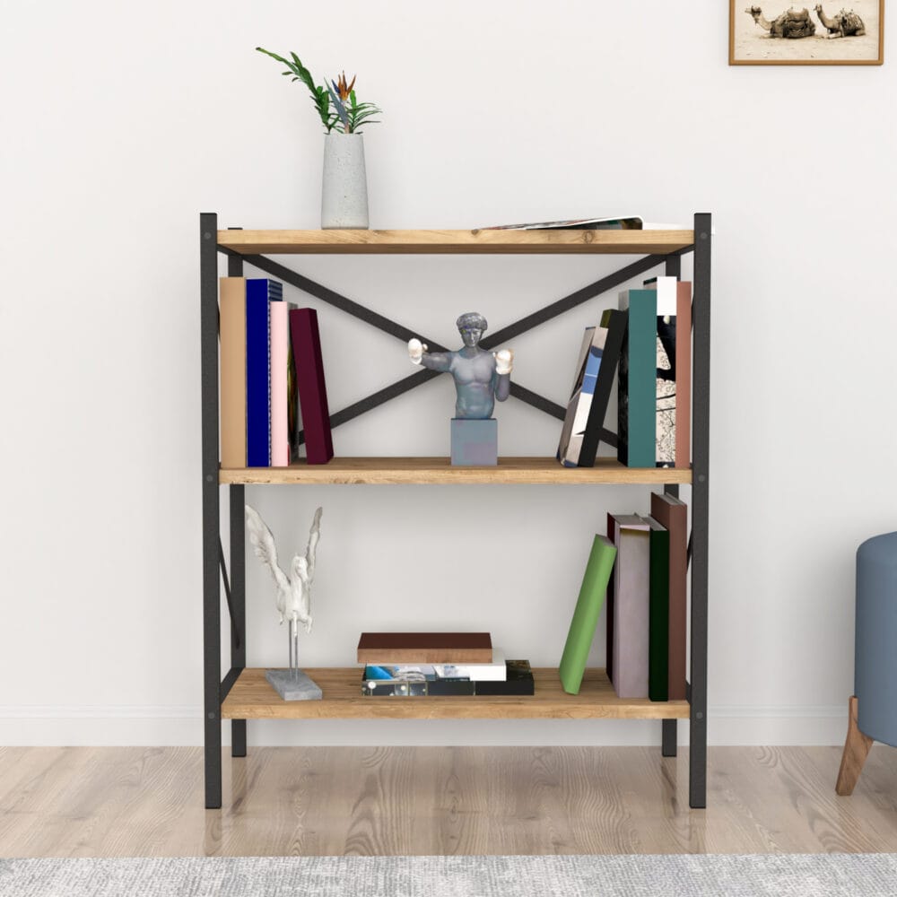 Bücherregal Vanylven 85x66x34cm Eiche