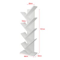 Bücherregal Tranås 121x44x22cm Weiss