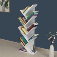 Bücherregal Tranås 121x44x22cm Weiss