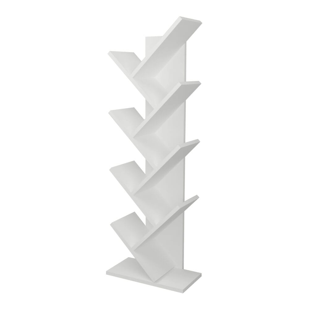 Bücherregal Tranås 121x44x22cm Weiss