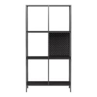 Bücherregal Ingå 144x75x35cm Metall Schwarz matt