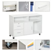 Büroschrank Bürocontainer mit Rollen Aktenschrank