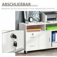 Büroschrank Bürocontainer mit Rollen Aktenschrank