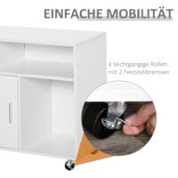 Büroschrank Bürocontainer mit Rollen Aktenschrank