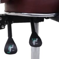 Bürostuhl 150kg belastbar Chefsessel Kunstleder bordeaux