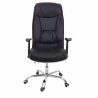 Bürostuhl 150kg belastbar Chefsessel Kunstleder schwarz