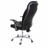 Bürostuhl 150kg belastbar Chefsessel Kunstleder schwarz