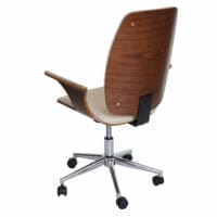 Bürostuhl Alta Chefsessel Bugholz creme-beige