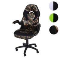 Bürostuhl Andalusien ergonomisch verstellbare Armlehne camouflage-schwarz