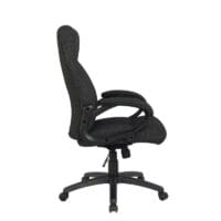 Bürostuhl Chefsessel Stoff / Textil Schwarz