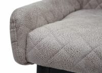 Bürostuhl Drehstuhl Vintage Metall ~ Stoff/Textil grau