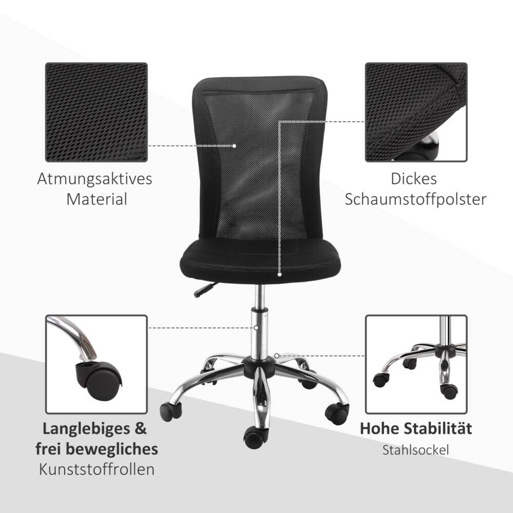 Bürostuhl Ergonomisch Höhenverstellbarer Schreibtischstuhl 360°