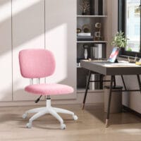 Bürostuhl Ergonomischer Schreibtischstuhl Höhenverstellbarer Rosa