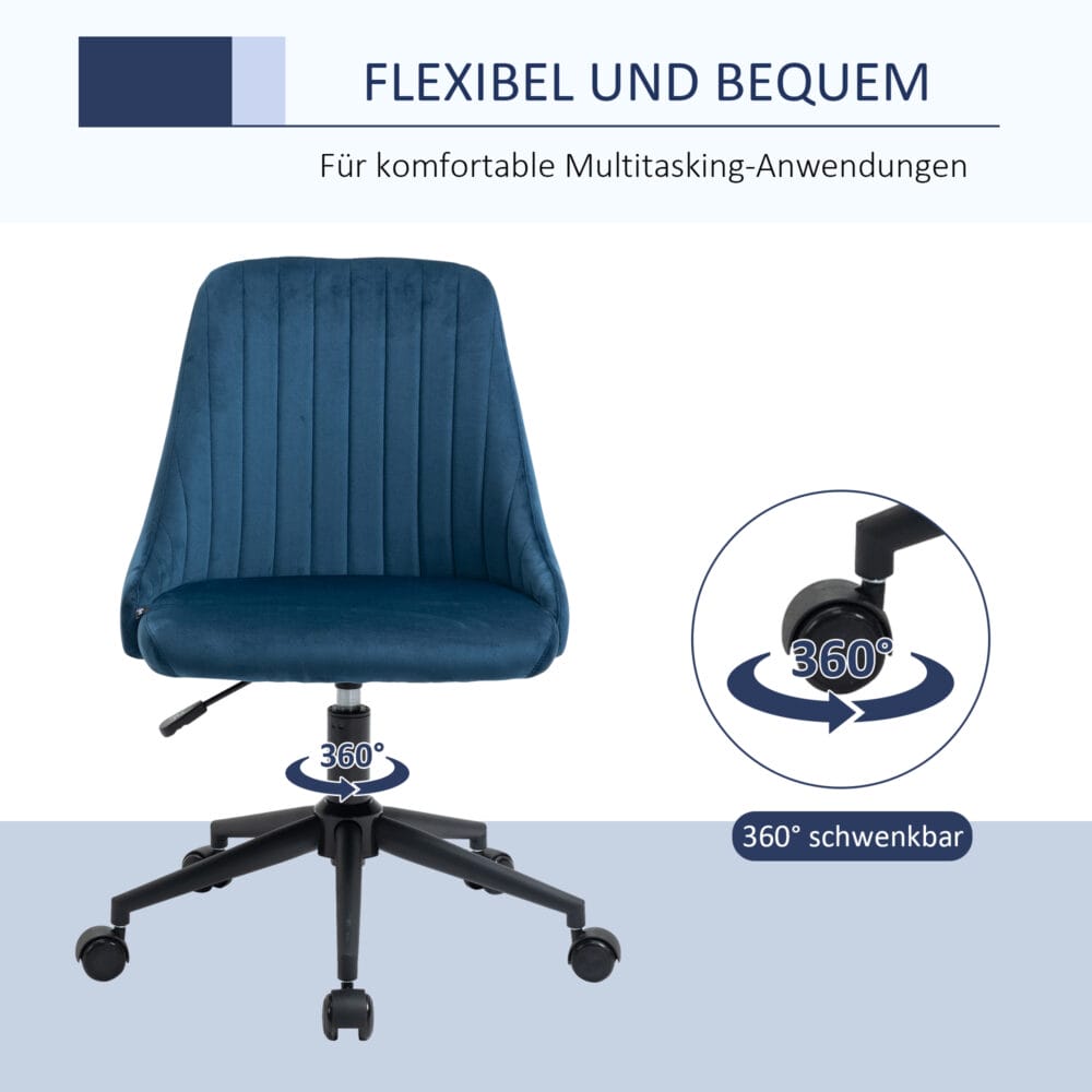 Bürostuhl Ergonomisches Liniendesign 360° drehbar