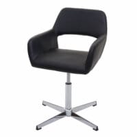 Bürostuhl Konferenzstuhl Kunstleder schwarz