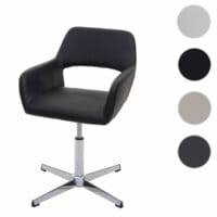 Bürostuhl Konferenzstuhl Kunstleder schwarz